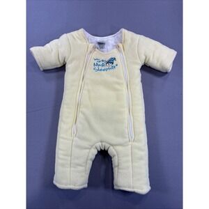 Baby Merlin's Magic Sleepsuit Size Small (3–6 Months / 12–18 lbs) Pale Yellow